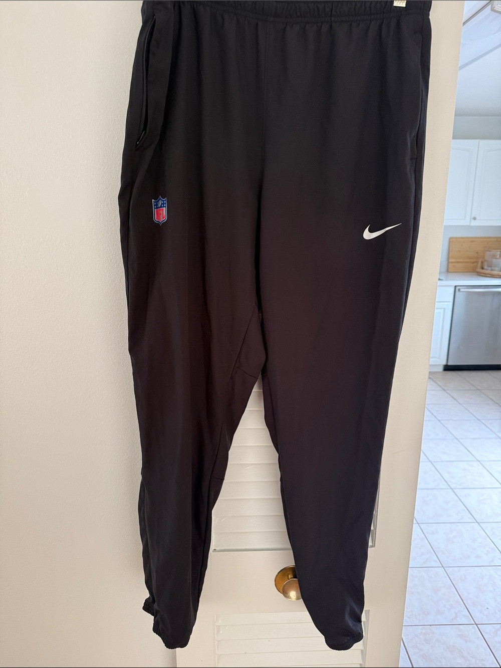 Nike Black Men’s NFL Track Joggers with White Swoosh